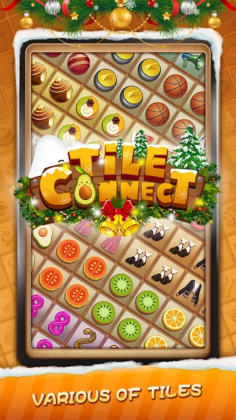 Tile Connect - Matching Games (Тайл Коннект)  [МОД Unlocked] Screenshot 1