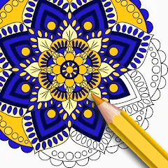 Скачать взлом Mandala Coloring Book Game (Мандала Книга раскрасок Игра) [МОД Все открыто] на Андроид