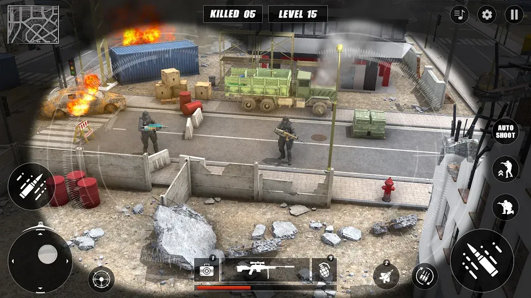 Code of Sniper 3D Gun Shooting  [МОД Unlimited Money] Screenshot 1