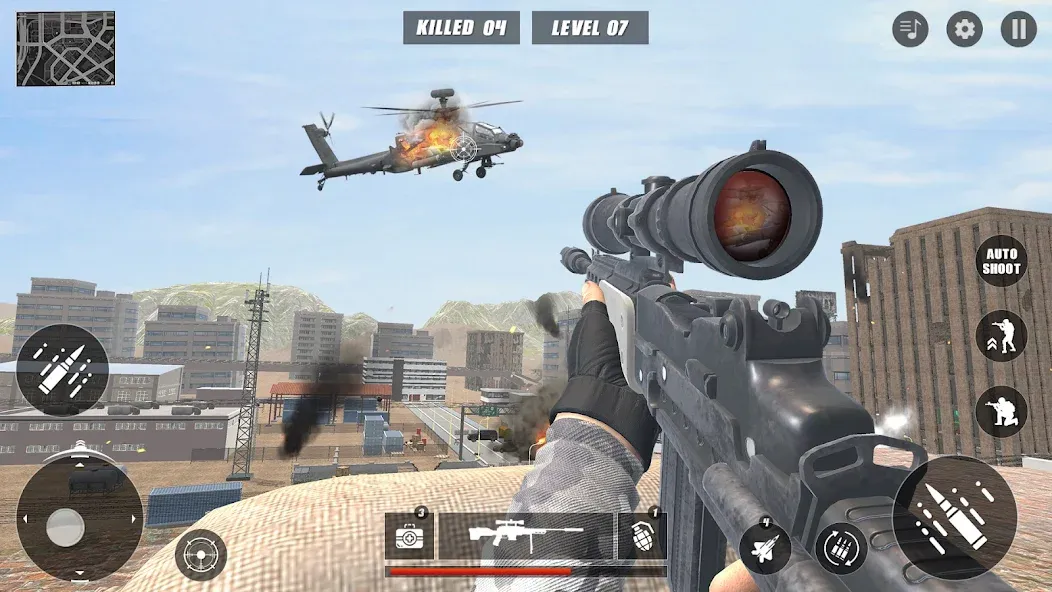 Code of Sniper 3D Gun Shooting  [МОД Unlimited Money] Screenshot 3