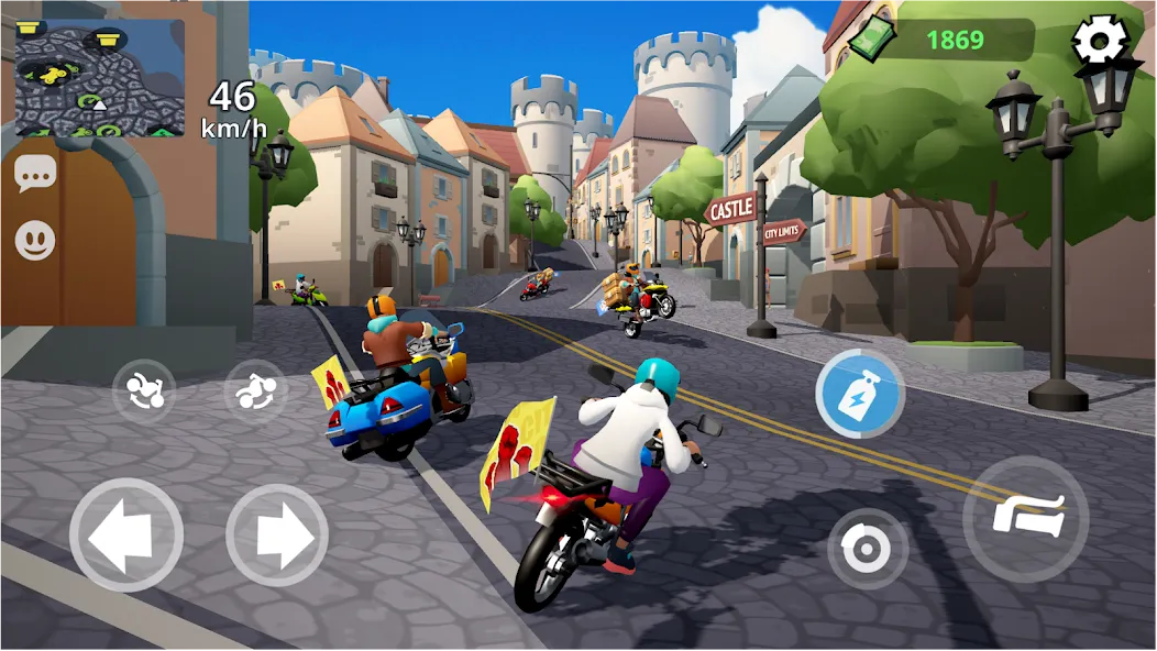 Moto City: Mad Bike Delivery (Мото Сити)  [МОД Unlimited Money] Screenshot 1