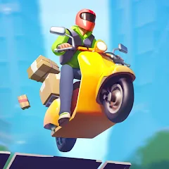 Скачать взлом Moto City: Mad Bike Delivery (Мото Сити)  [МОД Unlimited Money] на Андроид