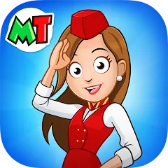 Скачать взлом My Town Airport games for kids (Май Таун) [МОД Бесконечные деньги] на Андроид