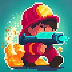 Скачать взлом Firefighter: pixel shooter [МОД Unlocked] на Андроид