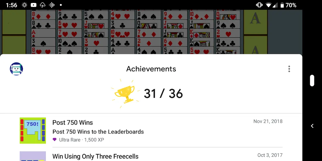 FreeCell with Leaderboards (Фрикел с таблицей лидеров)  [МОД Бесконечные монеты] Screenshot 4