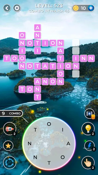 WOW4:Word Connect Offline Word (ВАУ 4)  [МОД Бесконечные деньги] Screenshot 3