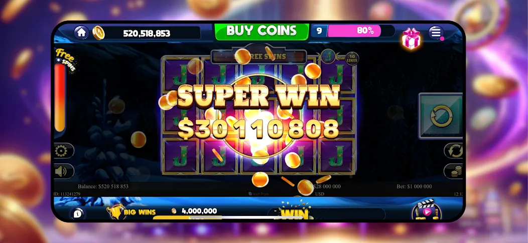 Majestic Slots: Slot Machine  [МОД Unlimited Money] Screenshot 1