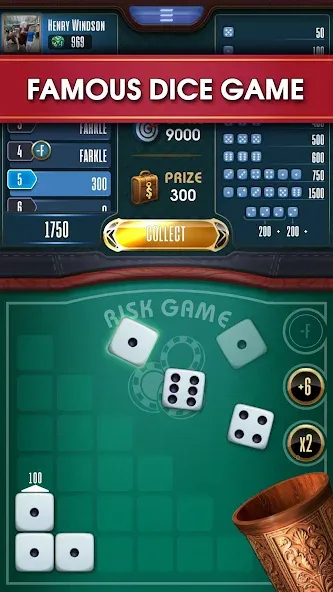 Farkle online 10000 Dice Game  [МОД Бесконечные деньги] Screenshot 1