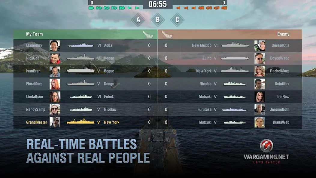 World of Warships Blitz War (Ворлд оф Варшипс Блиц Вар)  [МОД Бесконечные монеты] Screenshot 5