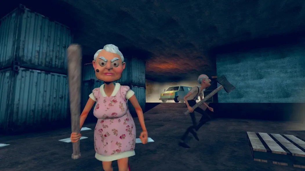 Grandpa & Granny 4 Online Game  [МОД Много монет] Screenshot 1