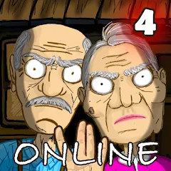 Скачать взлом Grandpa & Granny 4 Online Game [МОД Много монет] на Андроид