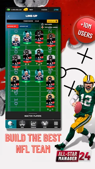 Fantasy Football Bowl Manager (Американ)  [МОД Menu] Screenshot 2