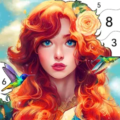 Скачать взлом Girls Paint by Number Coloring (Девочки раскрашивают по номерам)  [МОД Бесконечные монеты] на Андроид