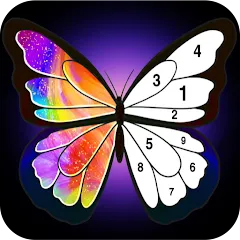 Скачать взлом Coloring Book -Paint by Number (Малер Плюс) [МОД Много монет] на Андроид