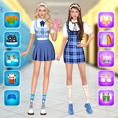 Скачать взлом College Dress Up for Girls (Капель Макеовер)  [МОД Unlimited Money] на Андроид