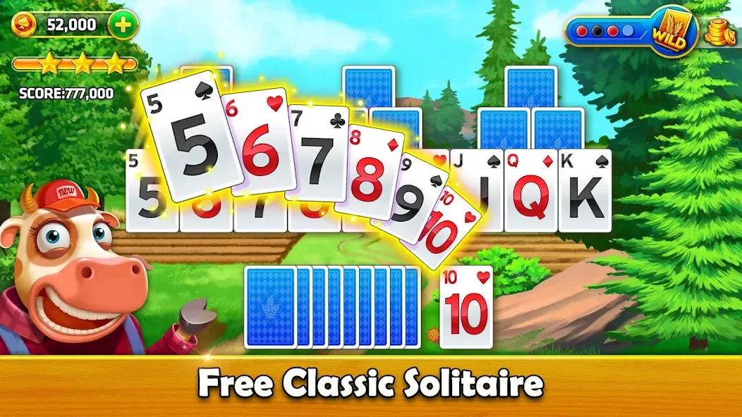 Solitaire Tripeaks - Farm Trip (Фарм Джорни)  [МОД Много монет] Screenshot 5