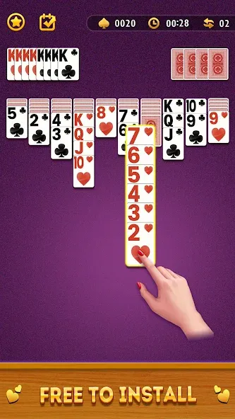 Spider Solitaire Card Game  [МОД Menu] Screenshot 2