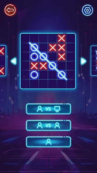 OX Game - XOXO · Tic Tac Toe  [МОД Mega Pack] Screenshot 2