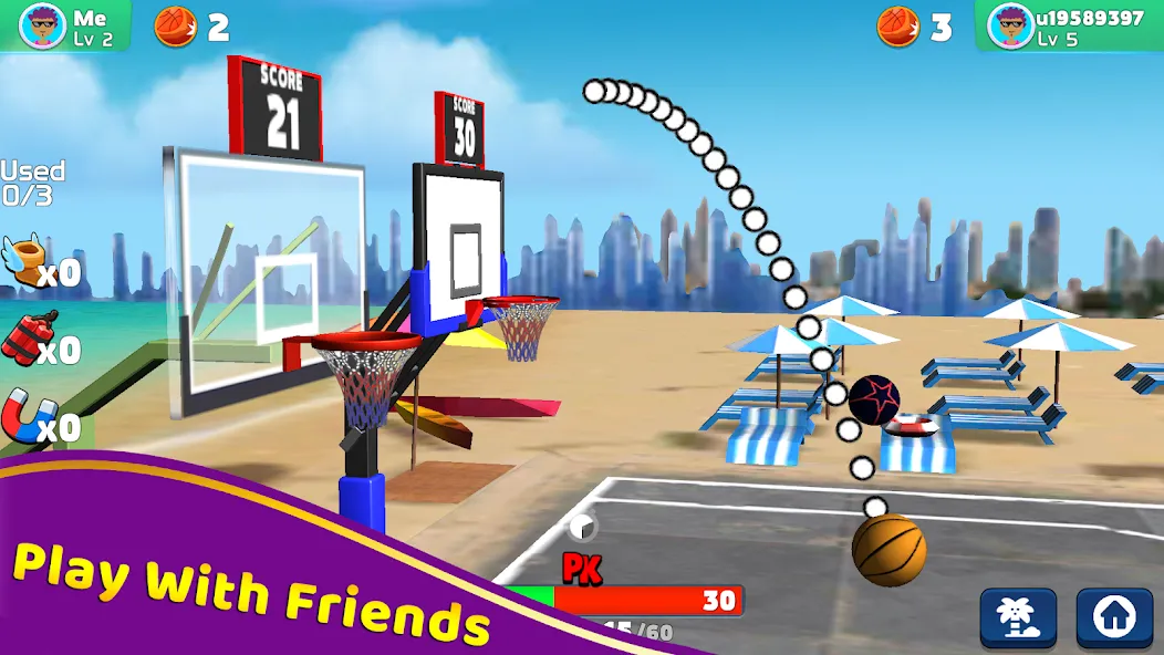 Shoot Challenge Basketball (Шут Челлендж Баскетбол)  [МОД Бесконечные деньги] Screenshot 5