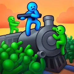 Скачать взлом Train Defense: Zombie Game (Трейн Дефенс)  [МОД Бесконечные деньги] на Андроид