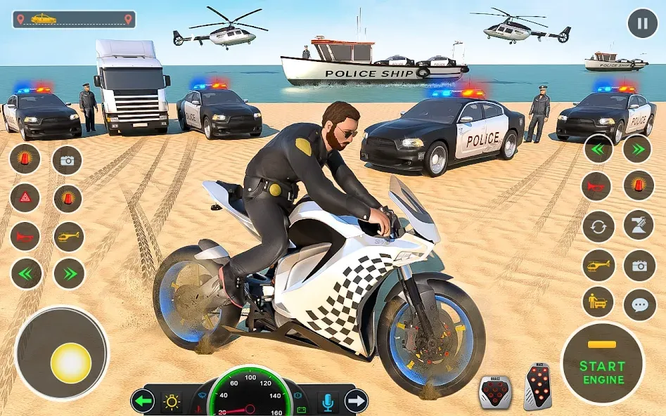 Police Car Driving: Car Games (ЮС Полис Кар Транспорт Трак)  [МОД Menu] Screenshot 2