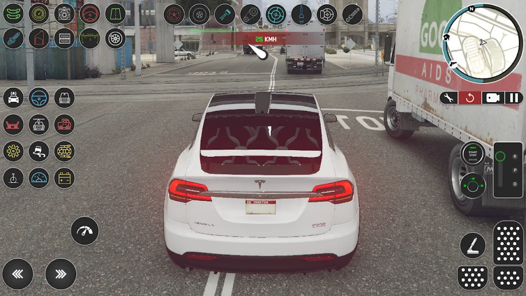 Electric Tesla Model X Driver (Электрический водитель   )  [МОД Unlocked] Screenshot 2