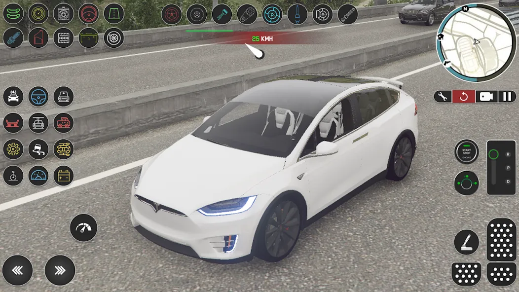 Electric Tesla Model X Driver (Электрический водитель   )  [МОД Unlocked] Screenshot 3